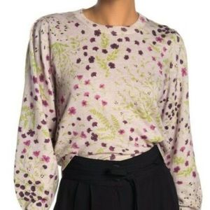JOIE FLORAL SWEATER SIZE L.